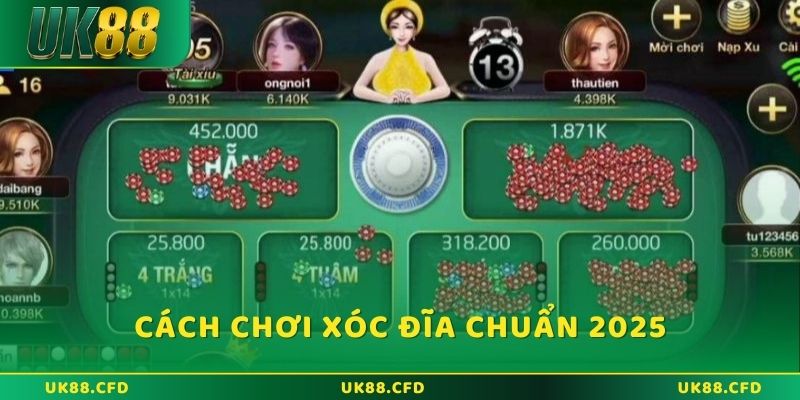 Cách chơi Xóc Đĩa UK88 chuẩn nhất năm 2025