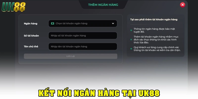 Thêm tài khoản ngân hàng